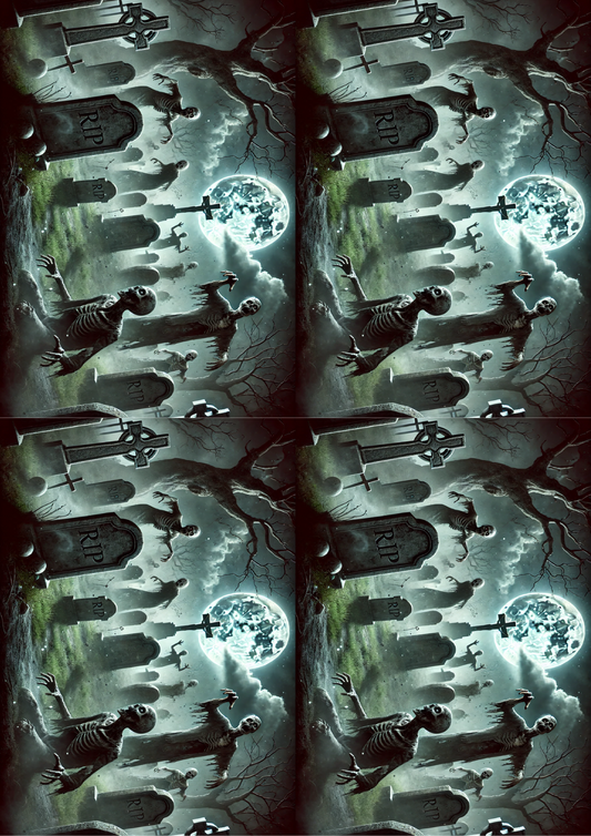 Sticker Sheet Zombie Collage Cat. No. 1662