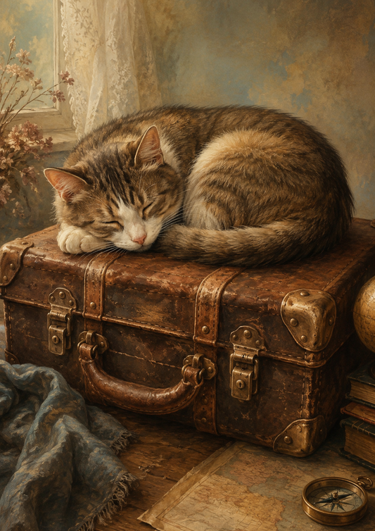 Sticker Sheet / Greeting Card – Sleeping Darling Full Cat. No. 10031