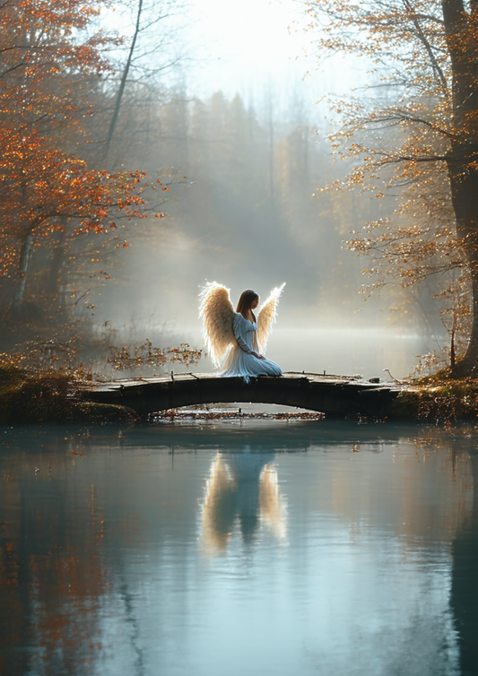 Sticker Sheet / Greeting Card – The Angel by the Silent Lake Full Cat. No. 10072