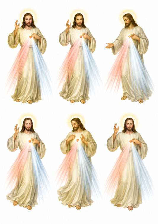Sticker Sheet / Greeting Card – Jesus Christ Collage Cat. No. 10165