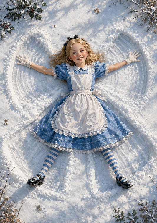 Sticker Sheet / Greeting Card – Alice in Winter Wonderland Full Cat. No. 10204
