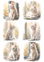 Sticker Sheet / Greeting Card – Cute Little Cat Collage Cat. No. 10263