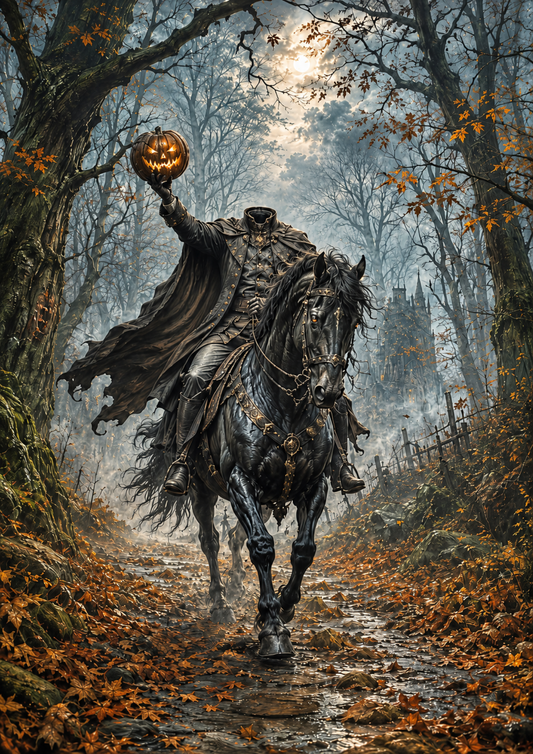 Sticker Sheet / Greeting Card – Headless Horseman Full Cat. No. 10264