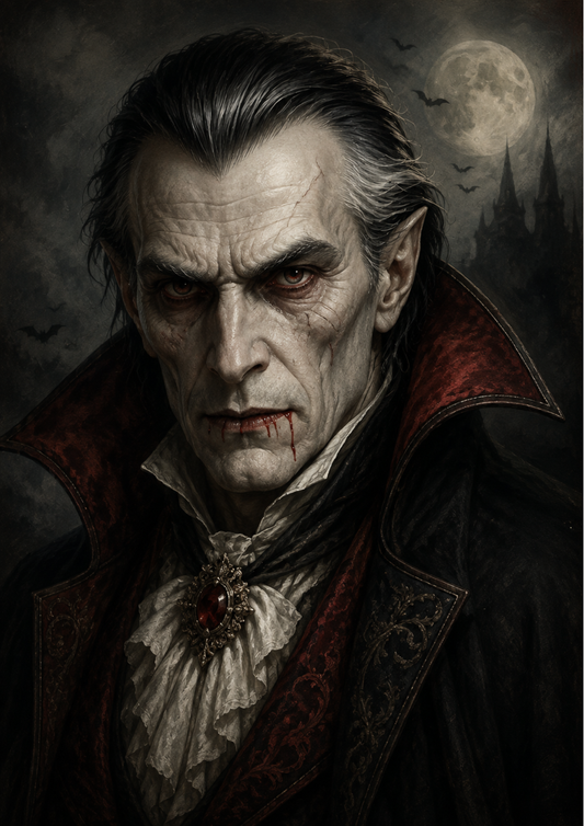 Sticker Sheet / Greeting Card – Vampire Portrait Full Cat. No. 10267