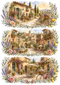Sticker Sheet / Greeting Card – Italy Villages in Bloom Collage Cat. No. 10357