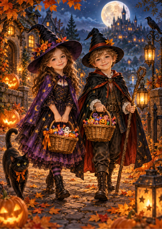 Sticker Sheet / Greeting Card – Trick or Treat? Full Cat. No 10494