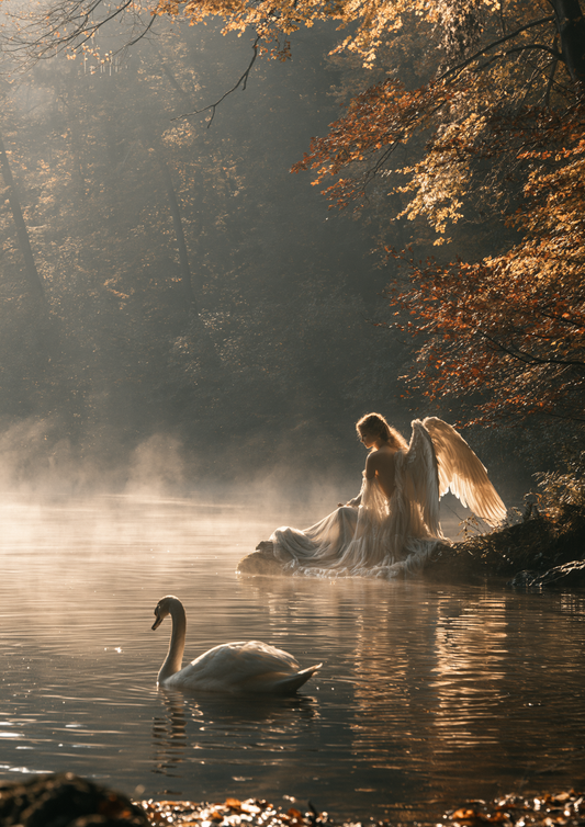 Sticker Sheet / Greeting Card – Angel of the Silent Lake Full Cat. No 10545