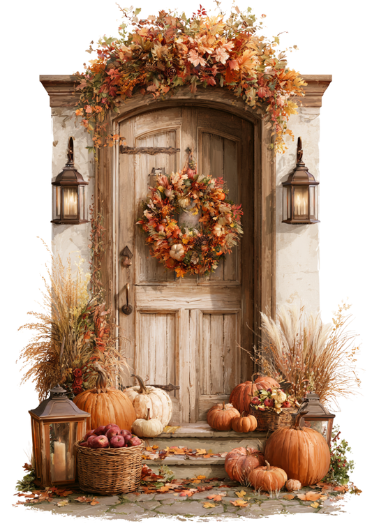 Sticker Sheet / Greeting Card – Harvest Doorway Full Cat. No 10554