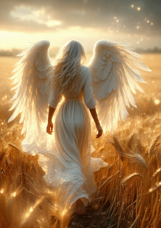Sticker Sheet / Greeting Card – Angel of the Golden Fields Full Cat. No 10568