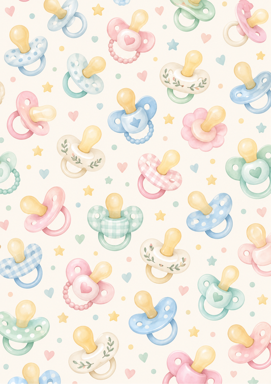 Sticker Sheet / Greeting Card – Pastel Watercolour Dummy Pattern Full Cat. No 10714