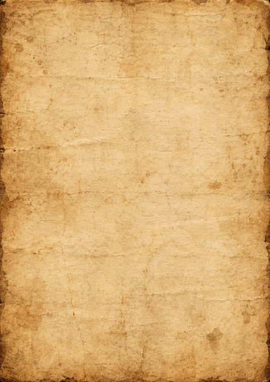 Sticker Sheet / Greeting Card – Aged Parchment Texture Background Full Cat. No 10719