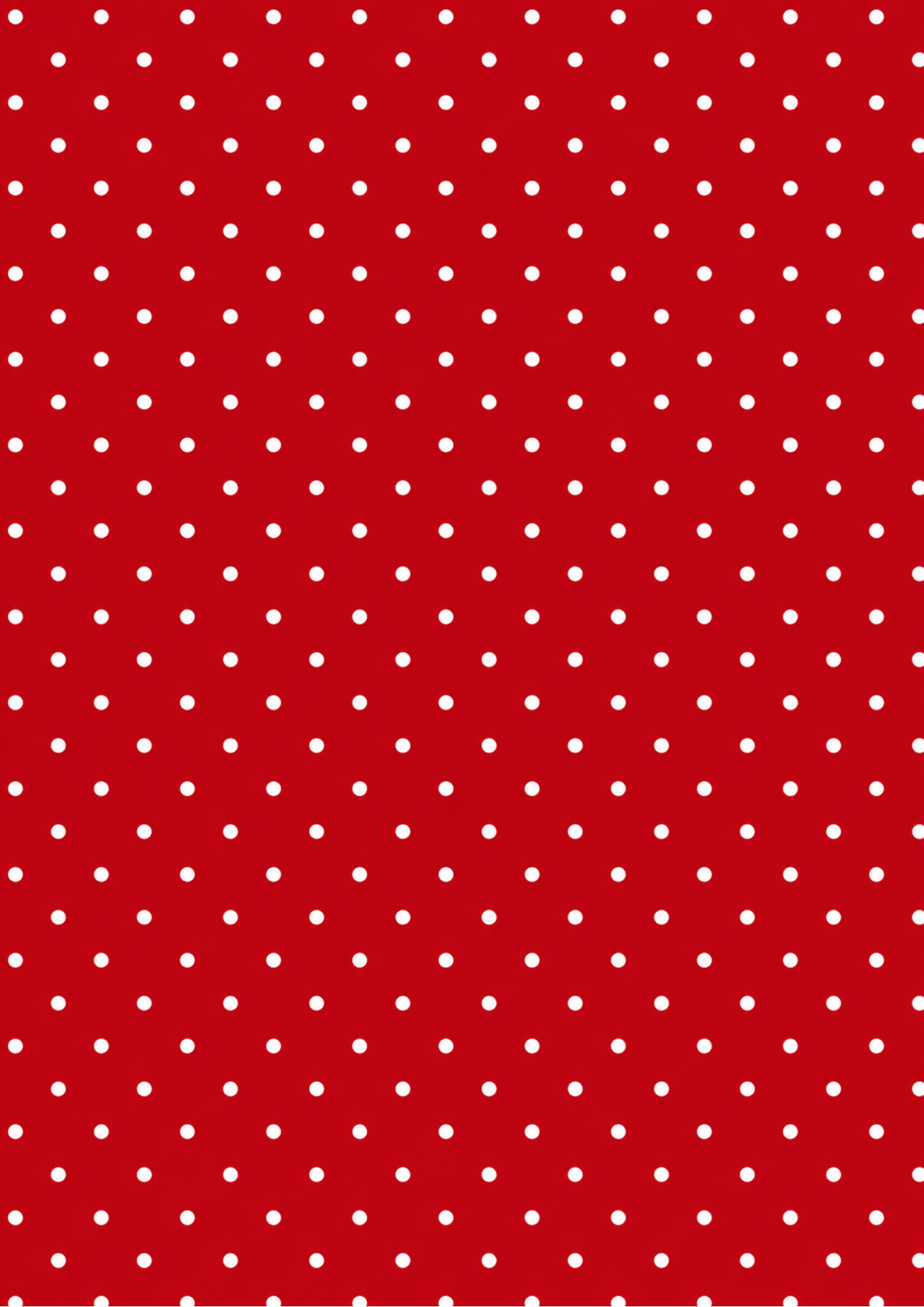 Sticker Sheet / Greeting Card – Crimson and White Polka Dot Pattern Background Cat. No 10732