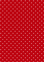 Sticker Sheet / Greeting Card – Crimson and White Polka Dot Pattern Background Cat. No 10732