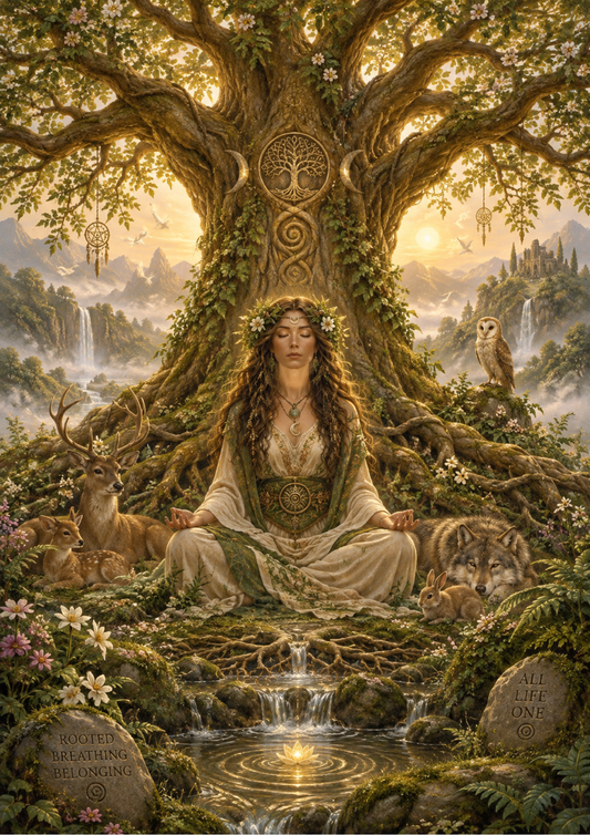Sticker Sheet / Greeting Card – Mother Nature’s Sacred Grove Full Cat. No 10739