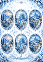 Sticker Sheet / Greeting Card – The Snow Queen Journey Collage Cat. No 10877