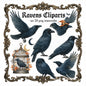 Watercolor Raven Clipart Set: Gothic Halloween Birds (Instant Download, 20 PNG, 300 DPI)