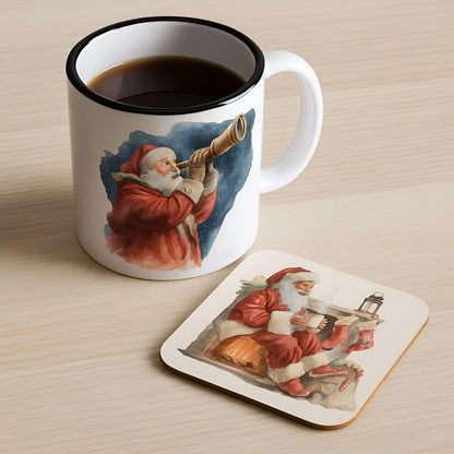 Watercolor Christmas Santa Clipart Set: 64 PNG Designs