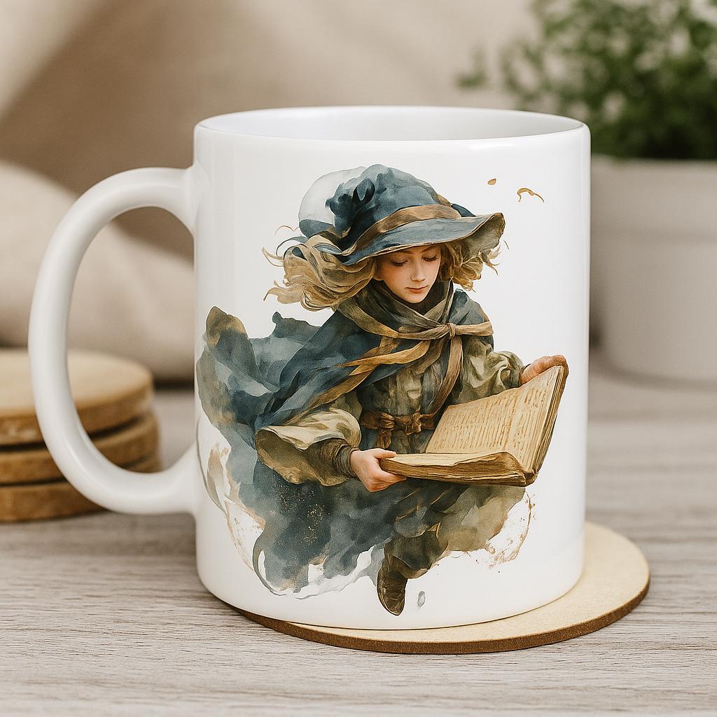 Watercolor Halloween Witch With Book Clipart Bundle: 16 PNG Files (Digital Download)
