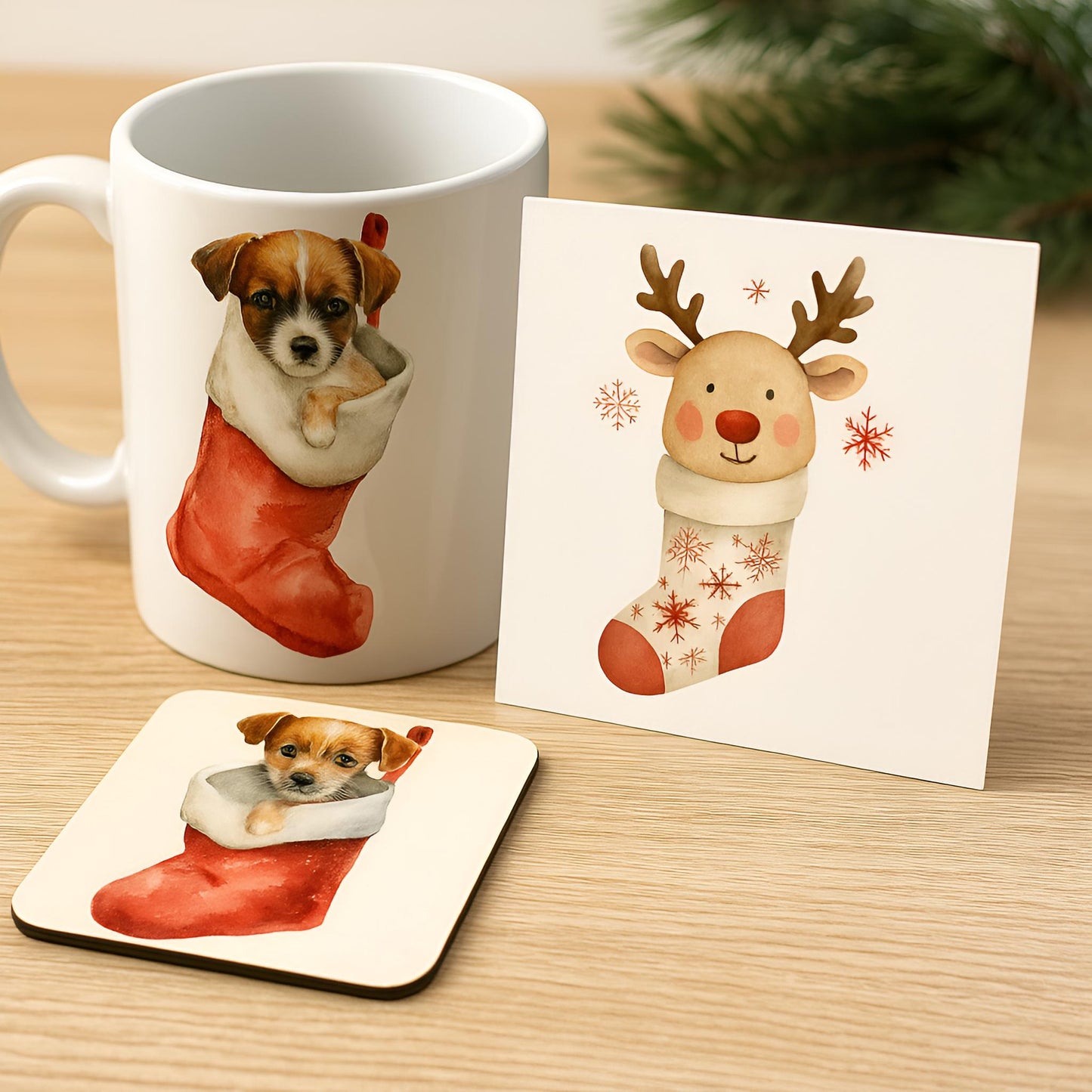 Watercolor Christmas Stockings Clipart Set: 48 PNG Designs with Transparent Background
