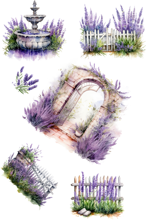 Sticker Sheet – Lavender Mix 2 Cat No. 3071
