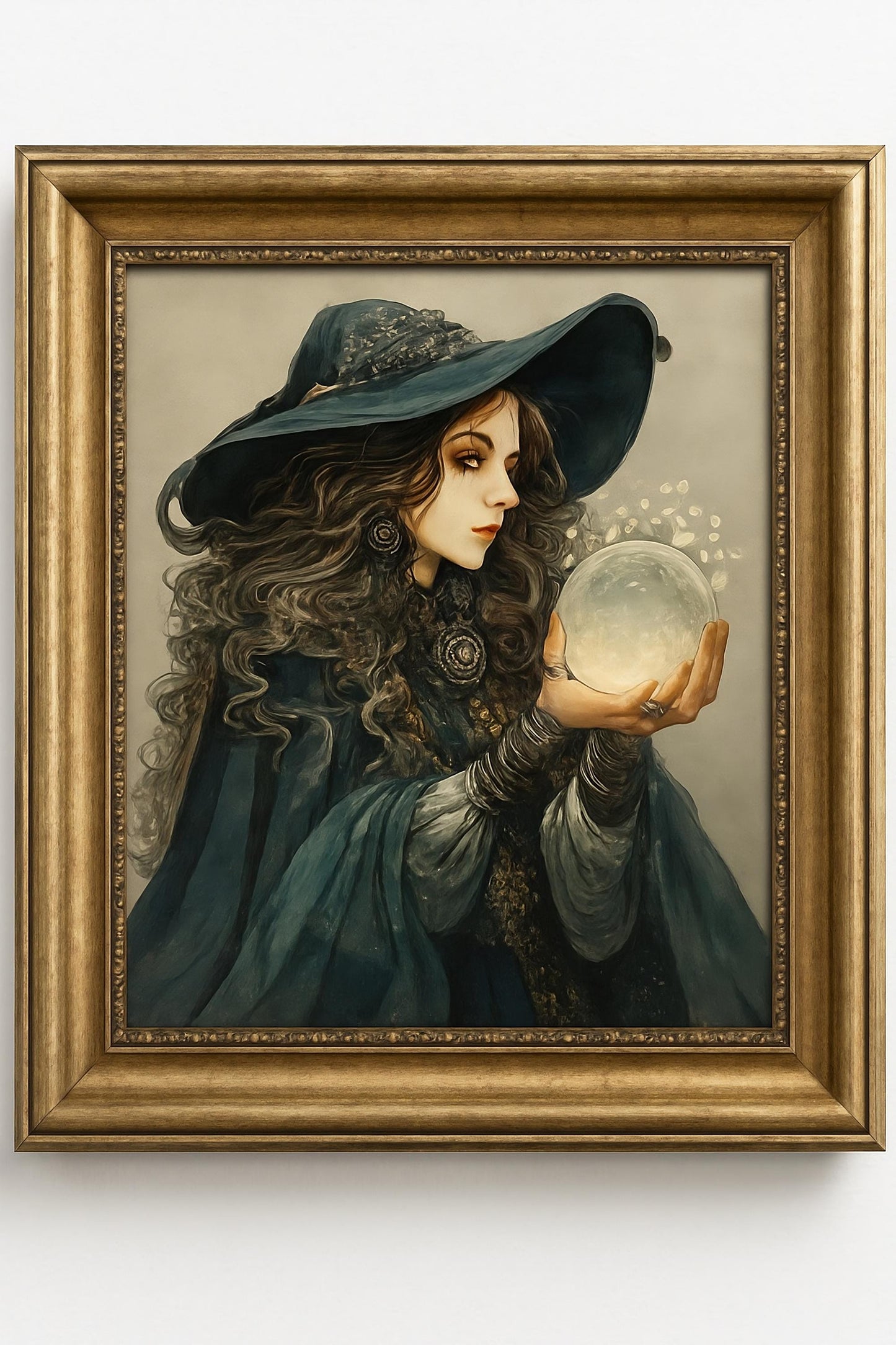 Watercolor Witch Clipart: Crystal Ball Illustrations (16 PNG Digital Download