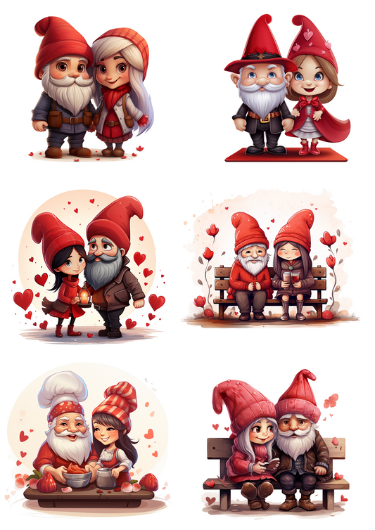 Sticker Sheet – Mr. and Mrs. Santa Claus Collage Cat No. 4109