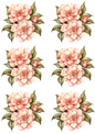 Stickerbogen – Rosa Rosen Aquarellcollage Kat. Nr. 4176