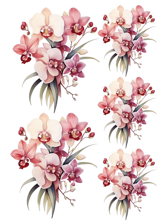 Sticker Sheet – Orchid Collage Cat No. 4179