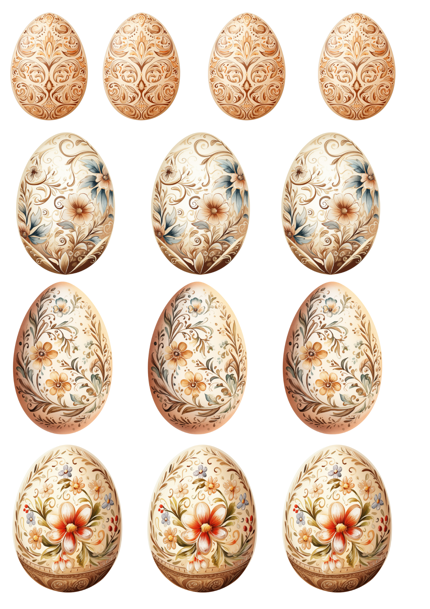 Sticker Sheet – Easter Eggs Collage Cat. No. 4247
