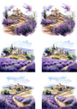Stickerbogen – Provence und Lavendelfeld 3 Collage Kat.-Nr. 4343