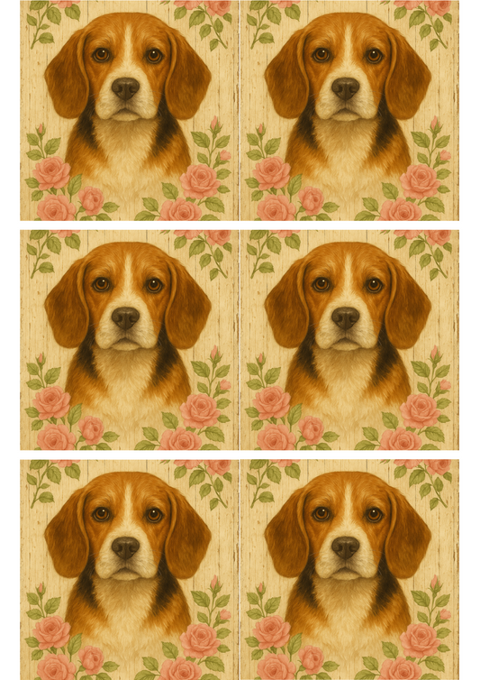 Sticker Sheet – Beagle Dog Collage Cat. No. 4351