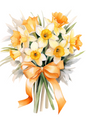 Wall Art Poster / Greeting Card / Sticker Sheet – Daffodil Bouquet Full Cat. No. 4383