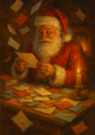 Wall Art Poster / Greeting Card / Sticker Sheet – Santa Claus Full Cat. No. 4422