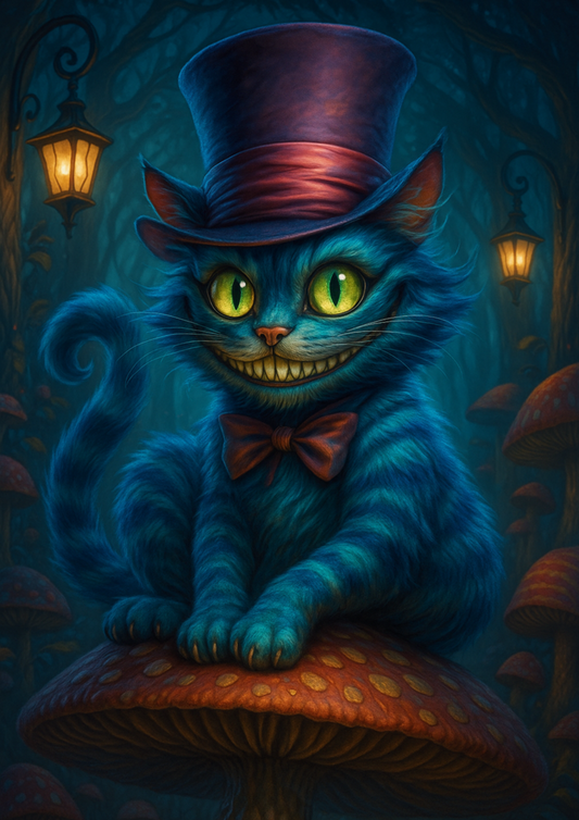 Sticker Sheet – Cheshire Cat Alice In Wonderland Full Cat. No. 4490