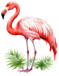 Wall Art Poster / Greeting Card / Sticker Sheet – Flamingo Full Cat. No. 4523