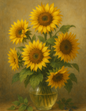 Wall Art Poster / Greeting Card / Sticker Sheet – Sunflowers Full Cat. No. 4608
