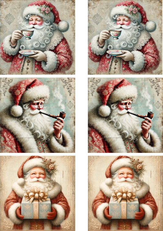 Sticker Sheet – Santa Claus Collage Cat. No. 4654