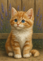Wall Art Poster / Greeting Card / Sticker Sheet – Little Kitten Full Cat. No. 4706