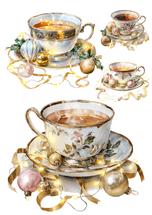 Sticker Sheet – Cup of Tea Collage Cat. No. 4907