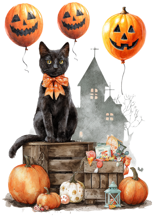 Sticker Sheet – Halloween Cat Full Cat. No. 4984