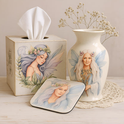 Watercolor Forest Fairies Clipart Set: 48 PNG Designs with Transparent Background
