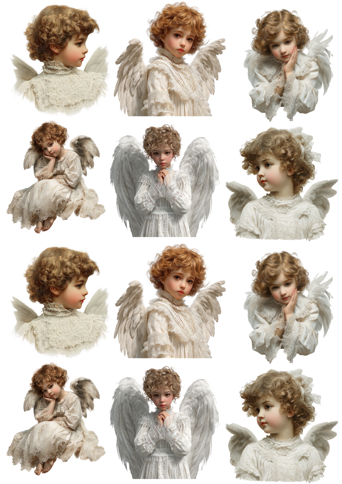 Sticker Sheet Angel Collage Cat. No. 5103