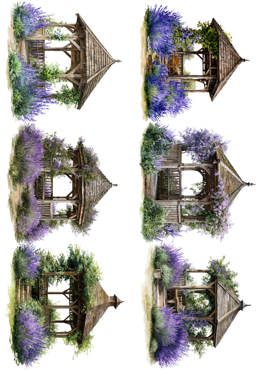 Sticker Sheet Gazebo In Lavender Collage Cat. No. 5107