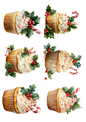 Sticker Sheet Christmas Cupcakes Collage Cat. No. 5136