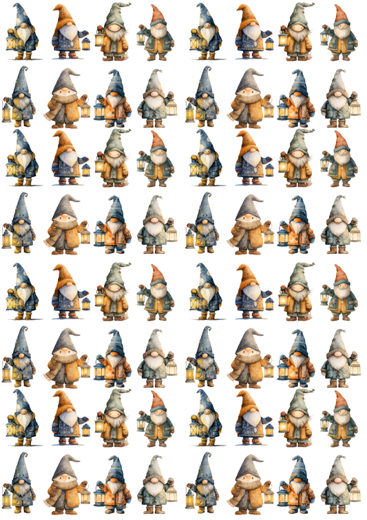 Sticker Sheet Leprechauns With Lanterns Collage Cat. No. 5161