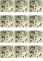 Wall Art Poster / Greeting Card / Sticker Sheet – Bees On A Blooming Apple Tree 4 Collage Cat No. 5170