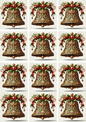 Wall Art Poster / Greeting Card / Sticker Sheet – Baroque Christmas Bell 3 Collage Cat. No. 5173