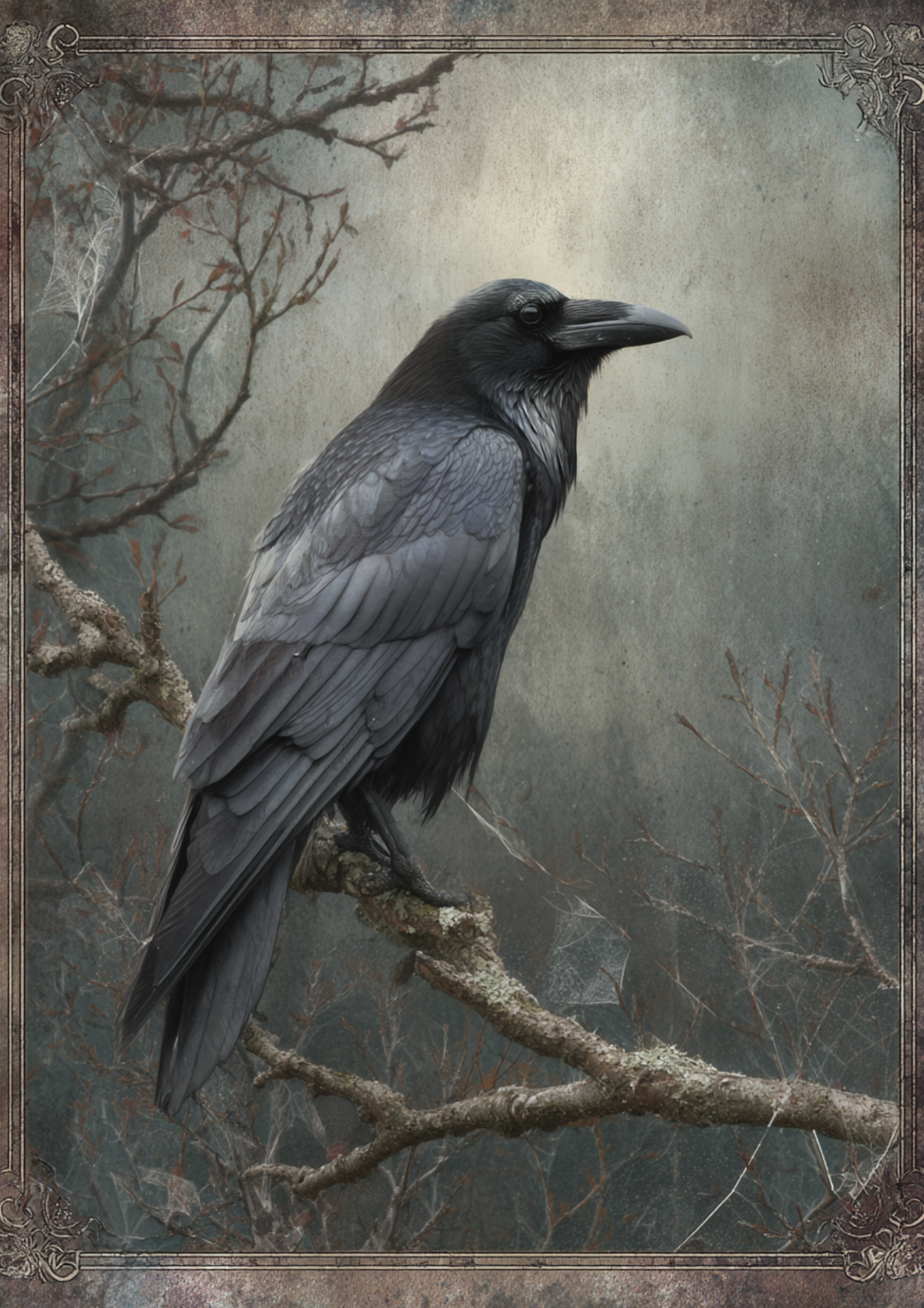 Sticker Sheet - Raven Background For Journaling Full Cat. No. 5175