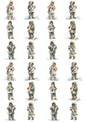 Wall Art Poster / Greeting Card / Sticker Sheet – Eskimo Collage Cat. No. 5188