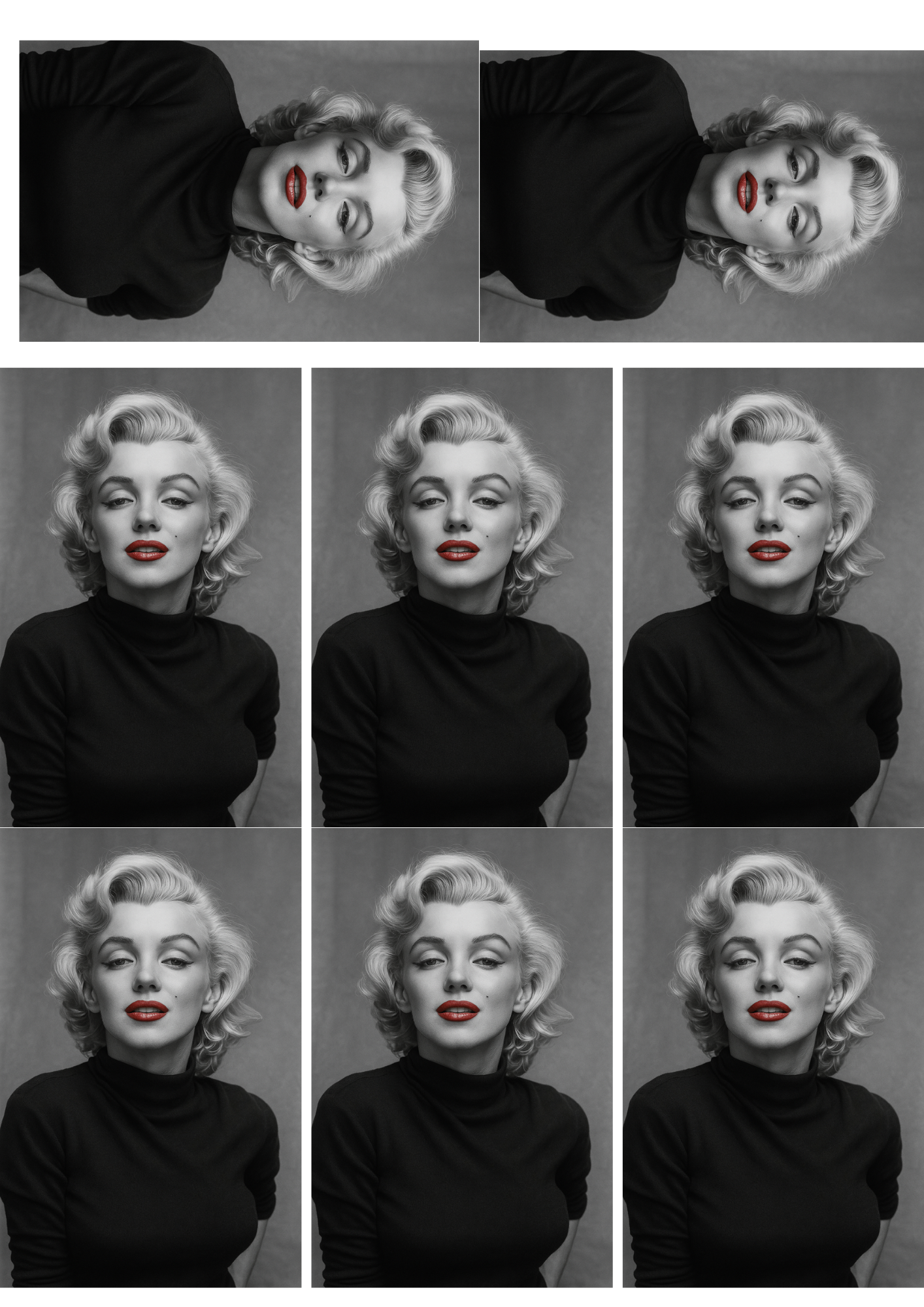 Sticker Sheet / Greeting Card – Marilyn Monroe Collage Cat. No. 5232